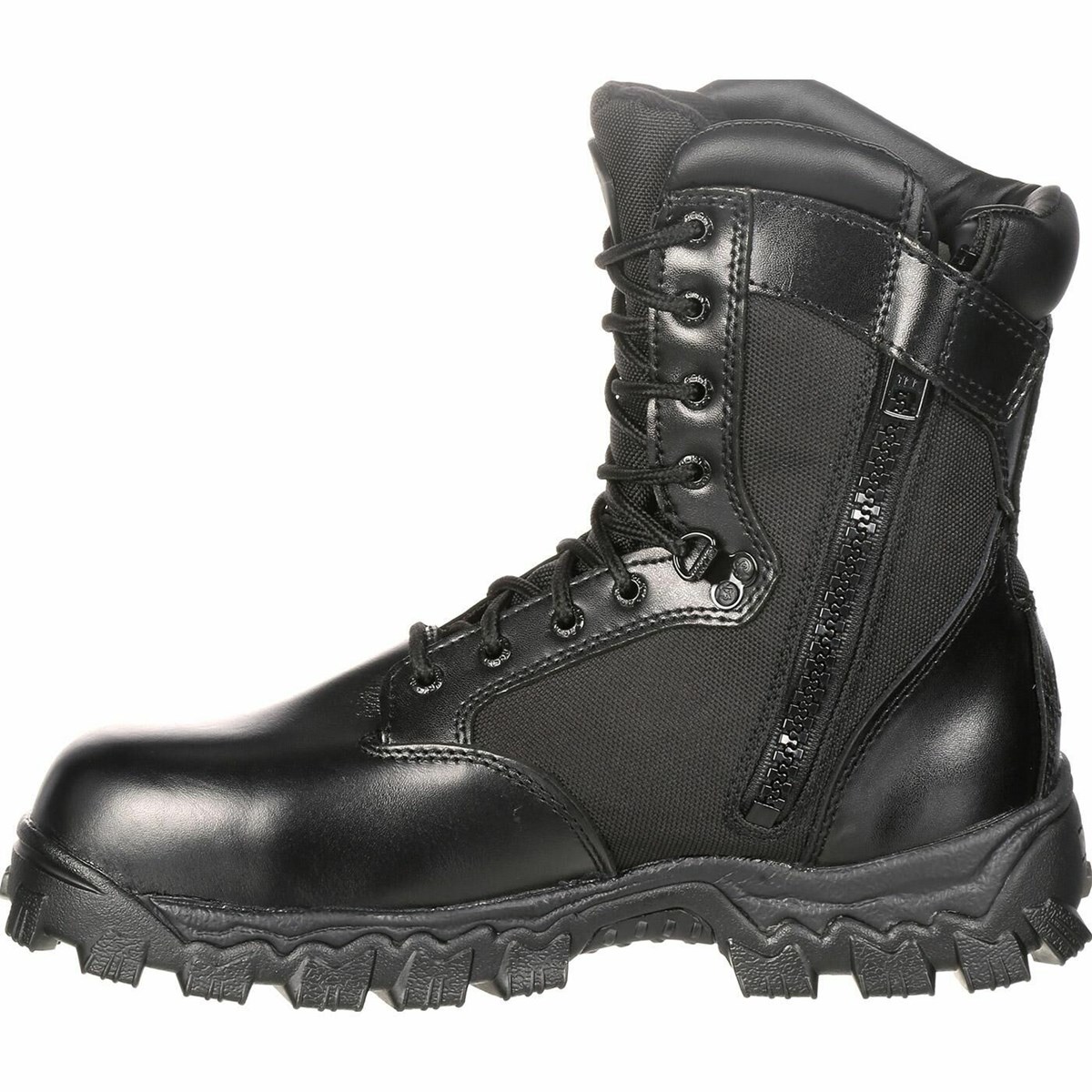 Black Men's Rocky Alpha Force 400G Insulated Public Service Boot Waterproof Boots | WDSFC0382