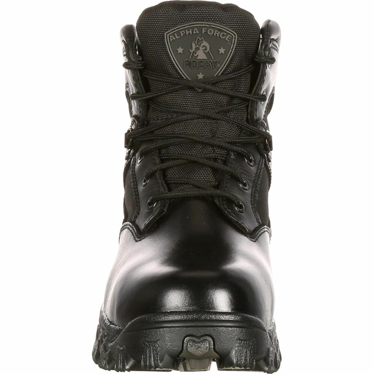 Black Men's Rocky Alpha Force Composite Toe Public Service Boot Waterproof Boots | ORBZC5784