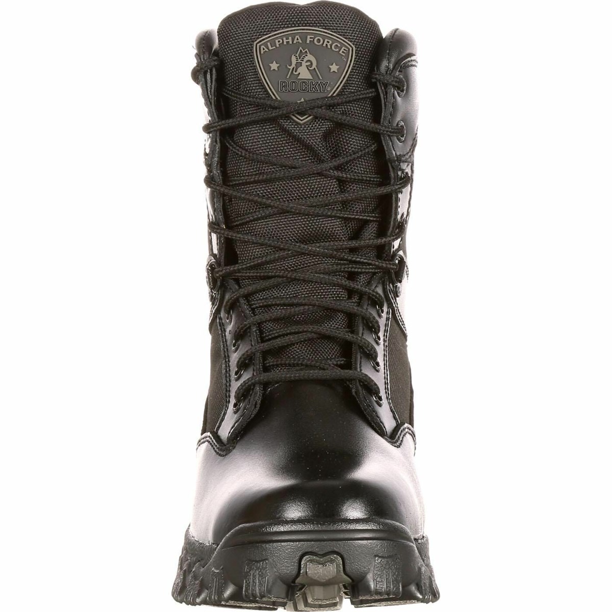 Black Men's Rocky Alpha Force Public Service Boot Waterproof Boots | BACRT2943