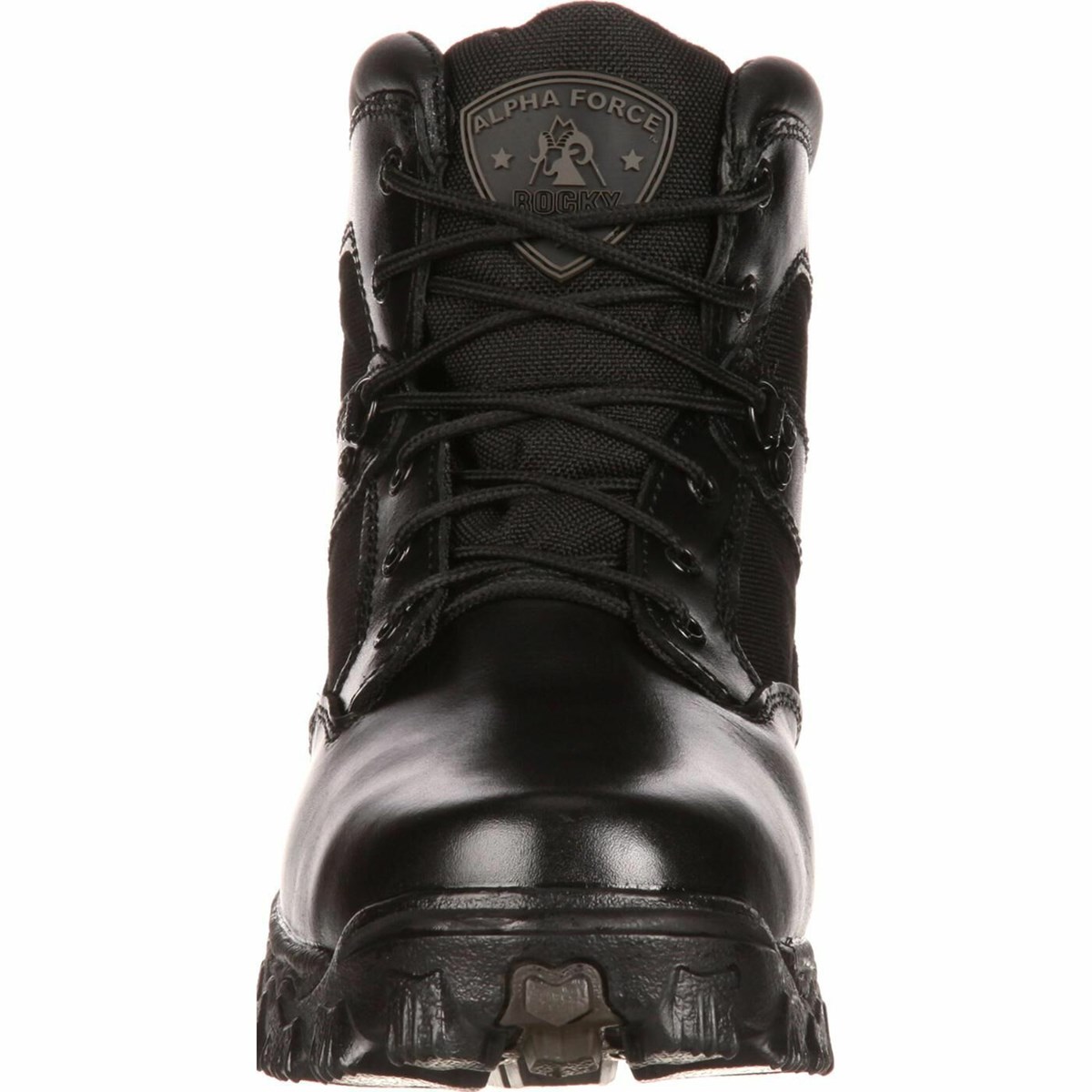 Black Men's Rocky Alpha Force Public Service Boot Waterproof Boots | LIDRA0796