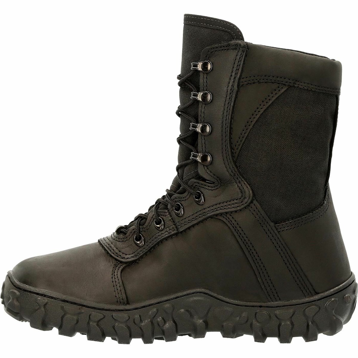 Black Men's Rocky Black S2V 400G Insulated Tactical Military Boots | PHRUL5910