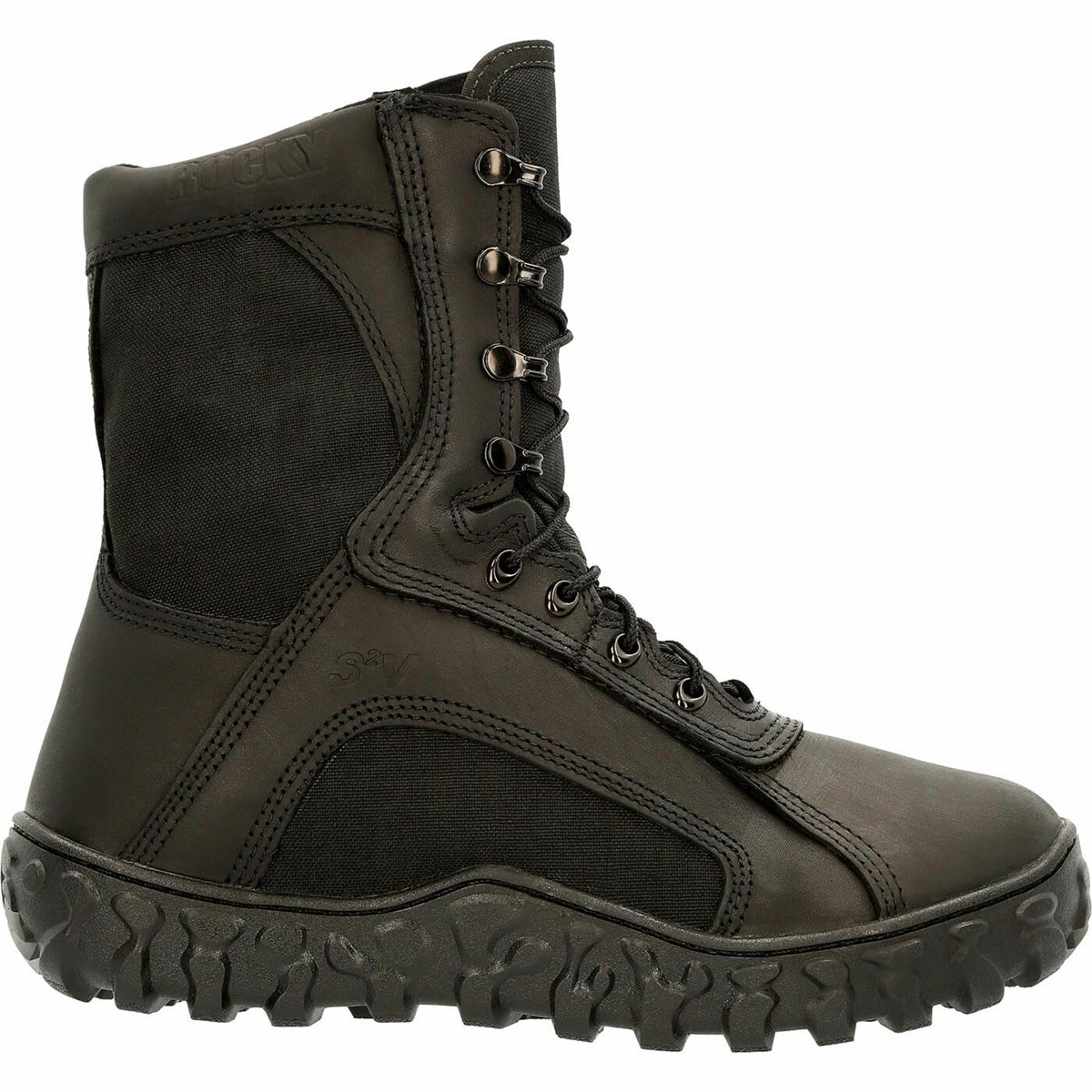 Black Men\'s Rocky Black S2V 400G Insulated Tactical Military Boots | PHRUL5910