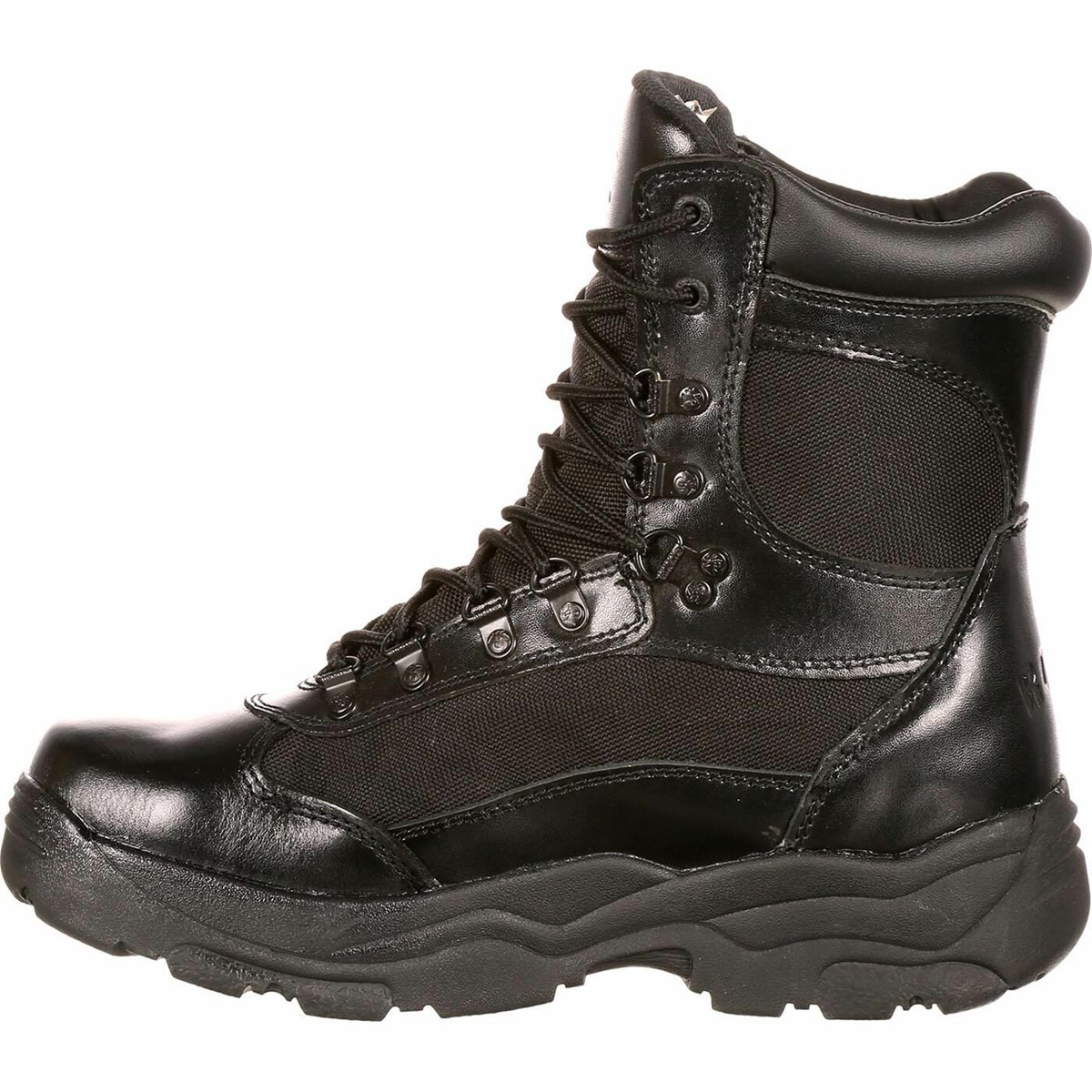 Black Men's Rocky Fort Public Service Boot Waterproof Boots | DFELJ7896