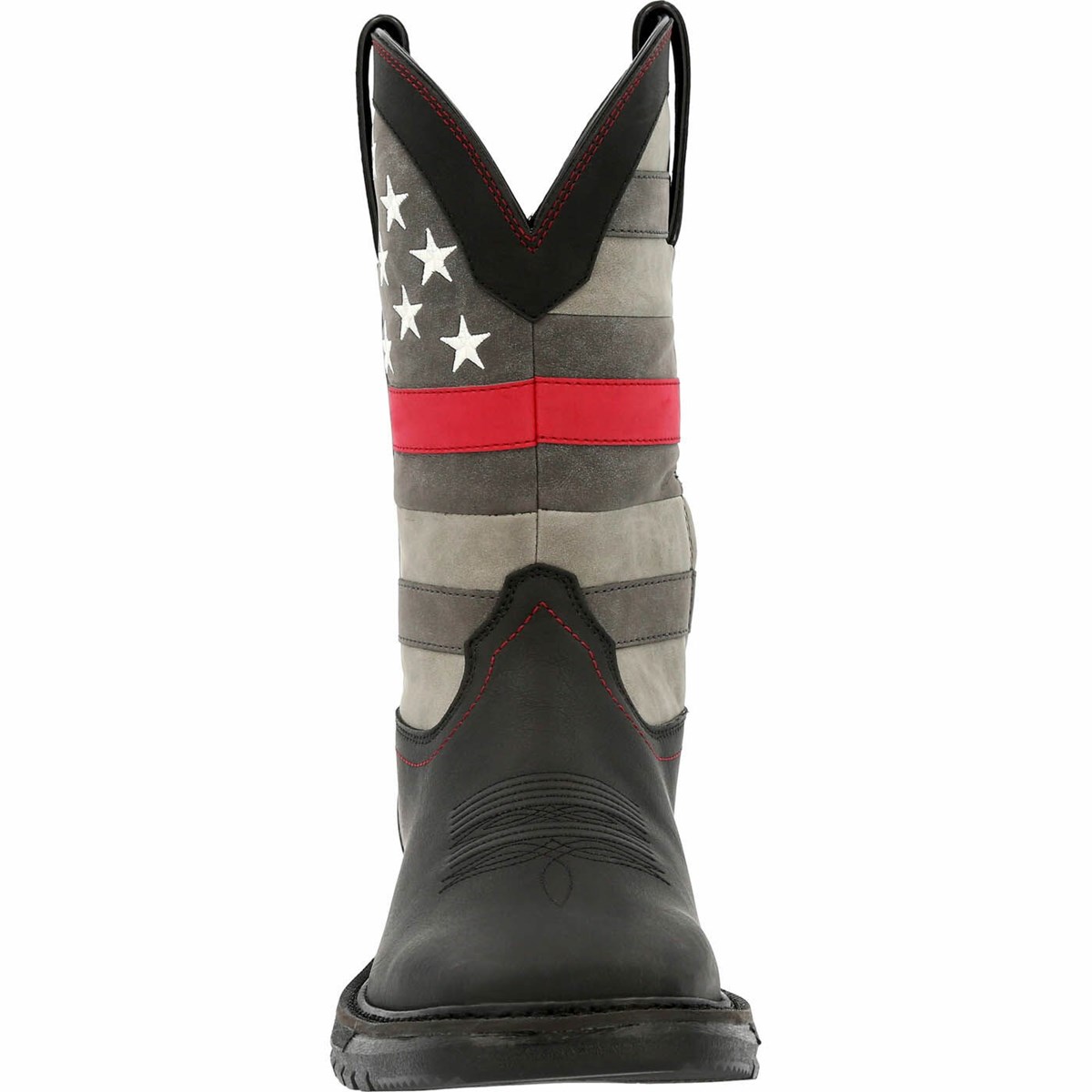 Black Men's Rocky Red Line Western Boots | RXNAI3025