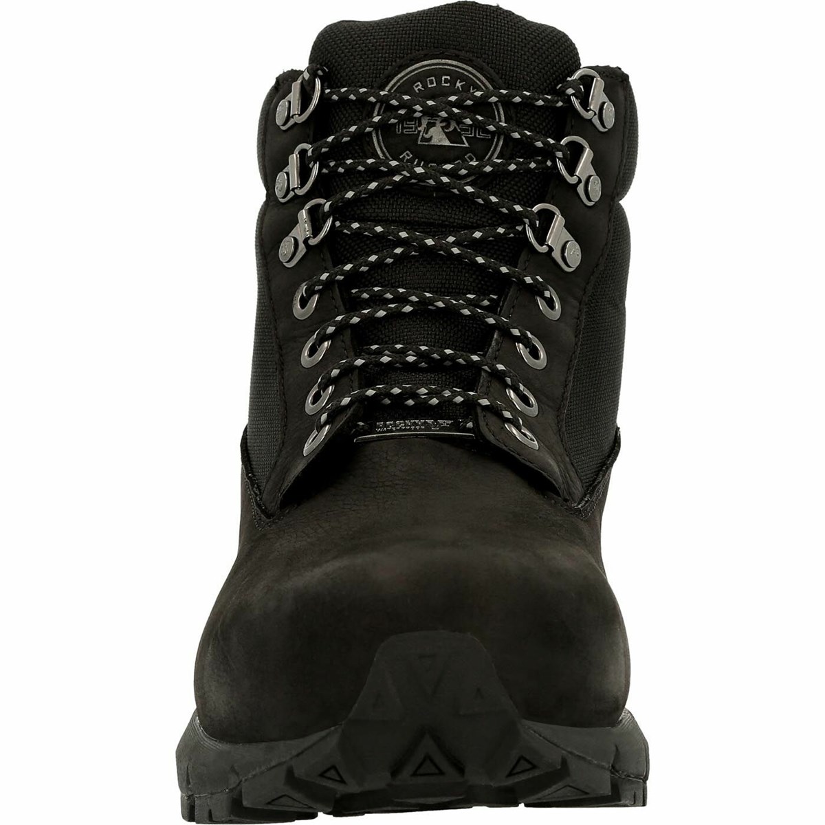 Black Men's Rocky Rugged AT Composite Toe Waterproof Work Boots | FPEIK3098