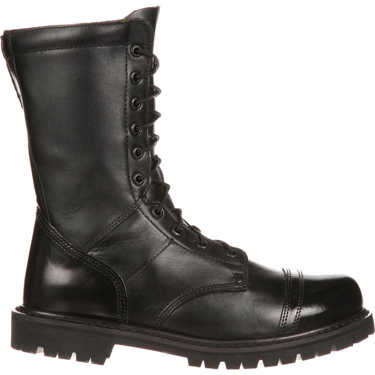 Black Men\'s Rocky Side Zipper Jump Boot Military Boots | XSOTK9231