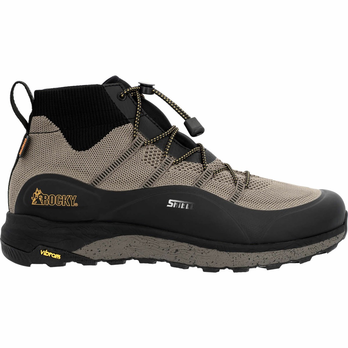 Black Men\'s Rocky Summit Elite R.A.K. eVent Knit Hiking Boots | CKLDS9374