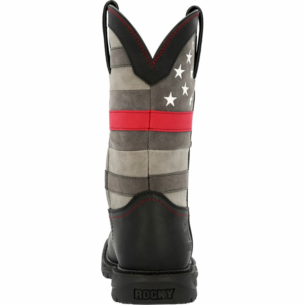 Black Women's Rocky Red Line Western Boots | VKHWB1287