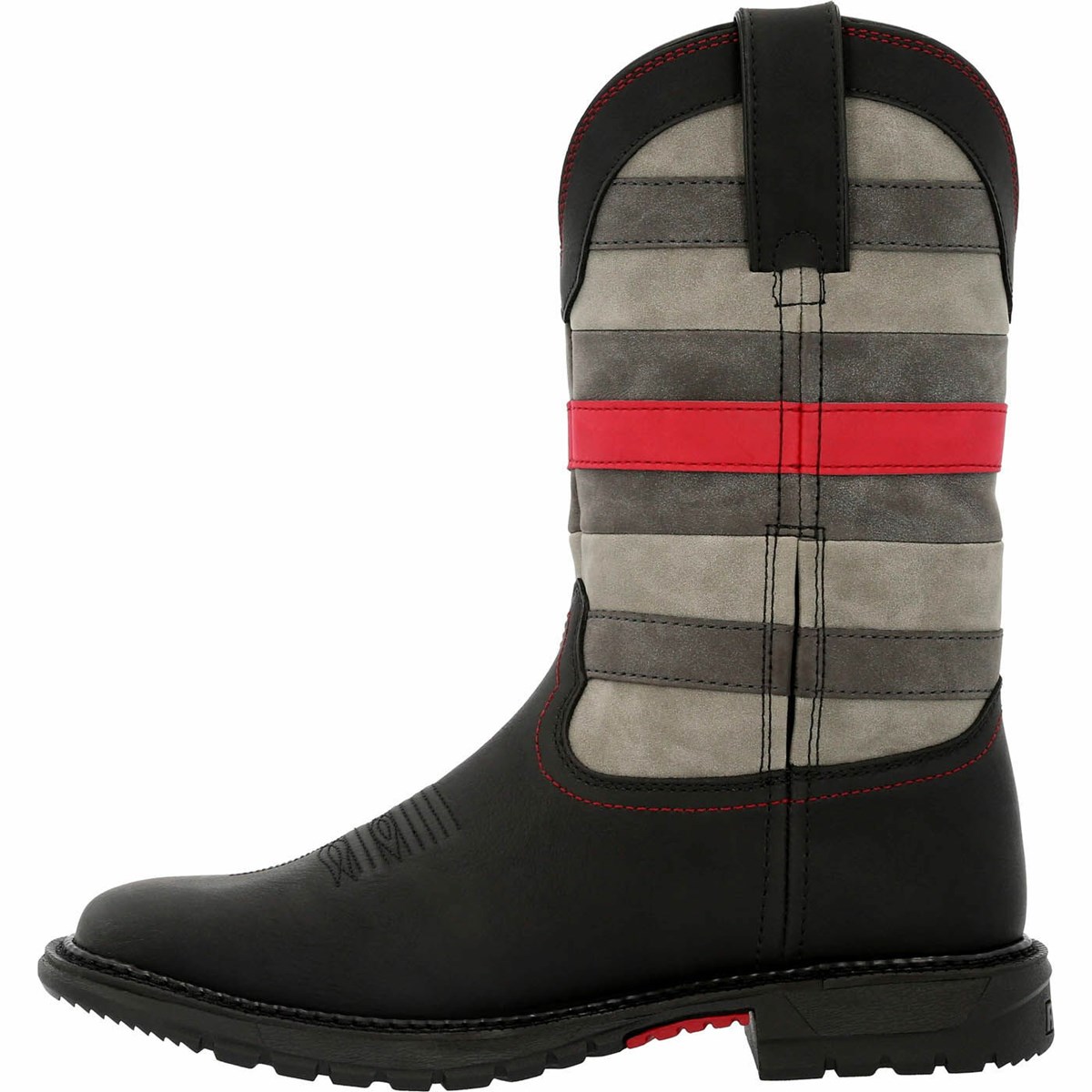 Black Women's Rocky Red Line Western Boots | VKHWB1287