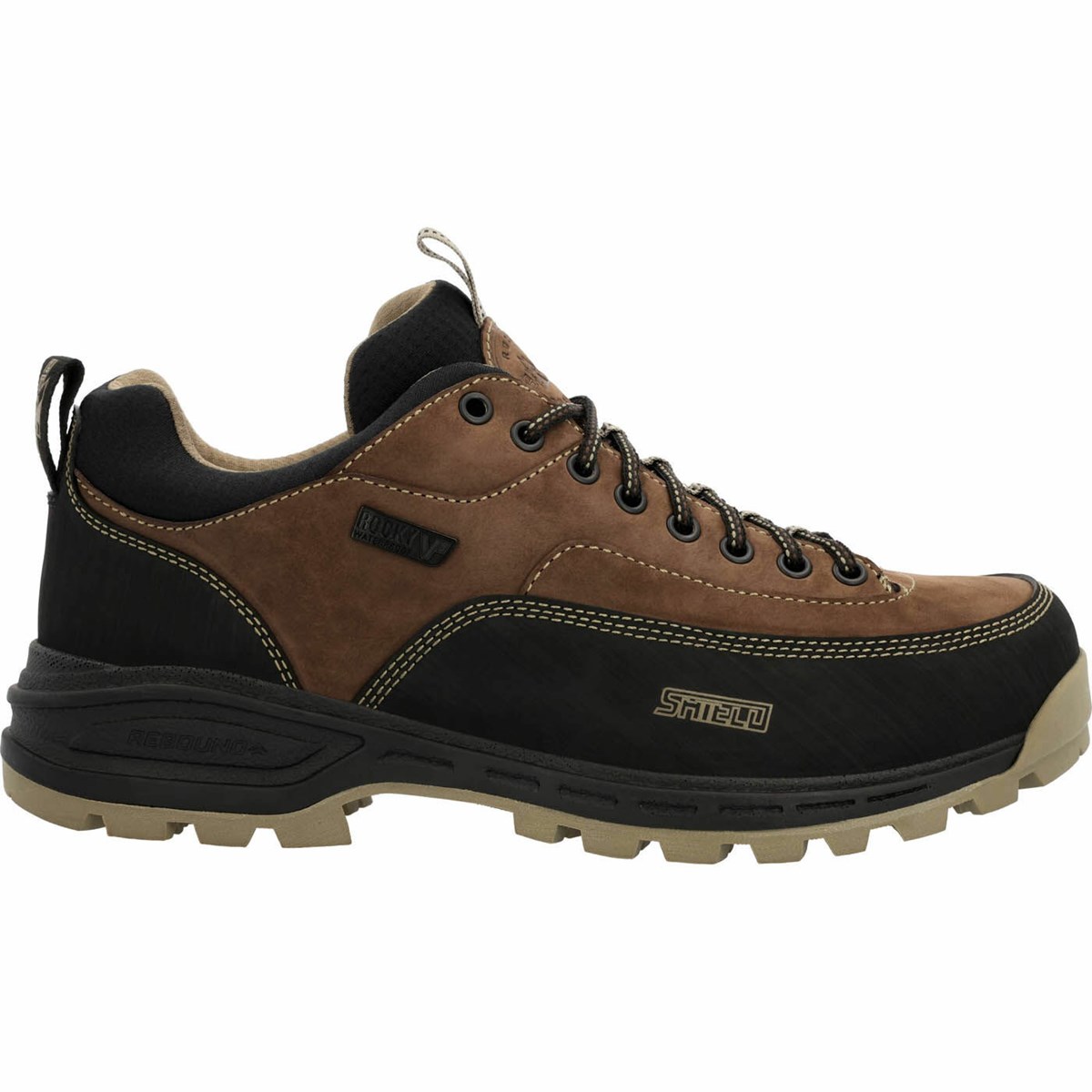 Brown / Black Men\'s Rocky MTN Stalker Pro Mountain Oxford Shoes | WBLAK7162