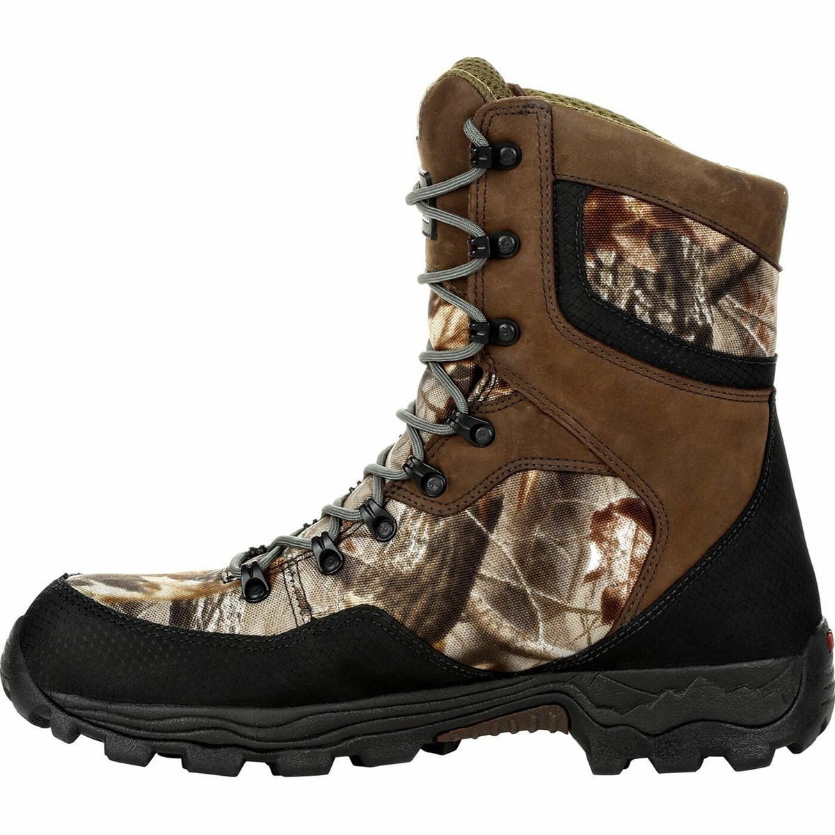 Brown / Camo Men's Rocky 400G Insulated Hunting Boots | HJFDT6247