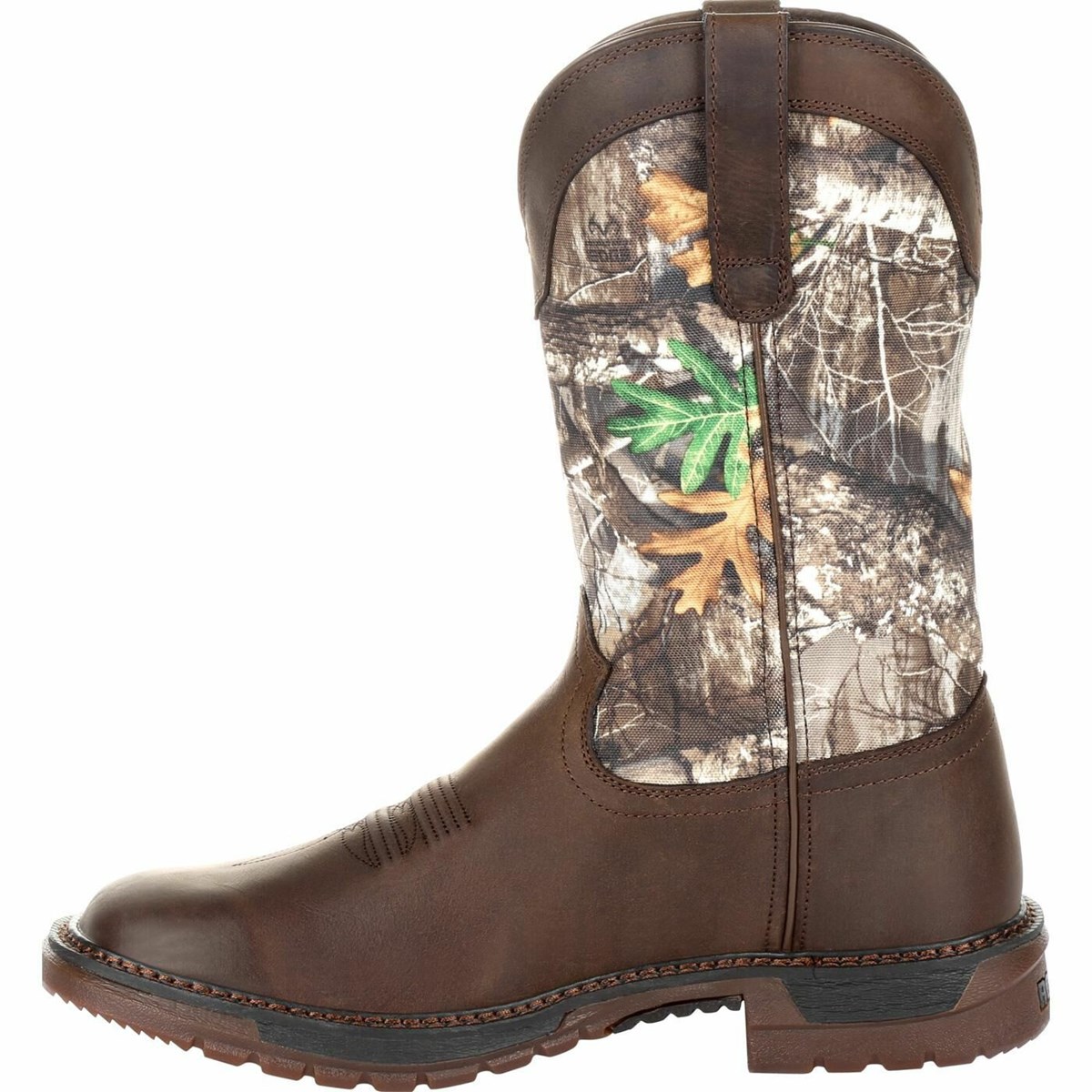 Brown / Camo Men's Rocky Original Ride FLX Cowboy Boots | ARTCD9483