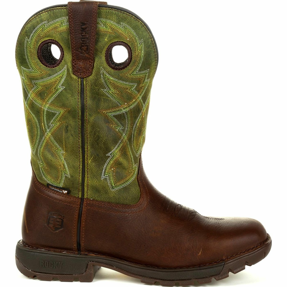 Brown / Green Men\'s Rocky Legacy 32 Cowboy Boots | OTRKS8175