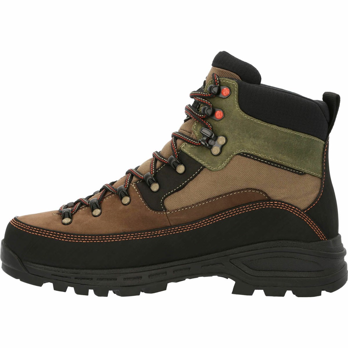 Brown / Green Men's Rocky MTN Stalker Pro Mountain Boot Waterproof Boots | KSTPA6219