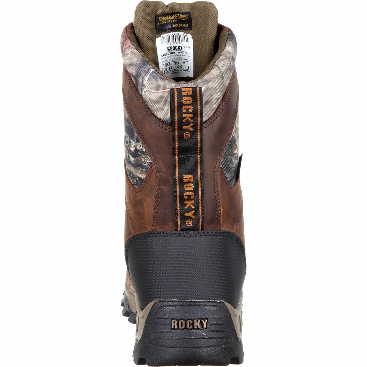 Brown Men's Rocky 1000 Gram Insulated Hunting Boots with 3M Thinsulate Waterproof Boots | NIRTM7350