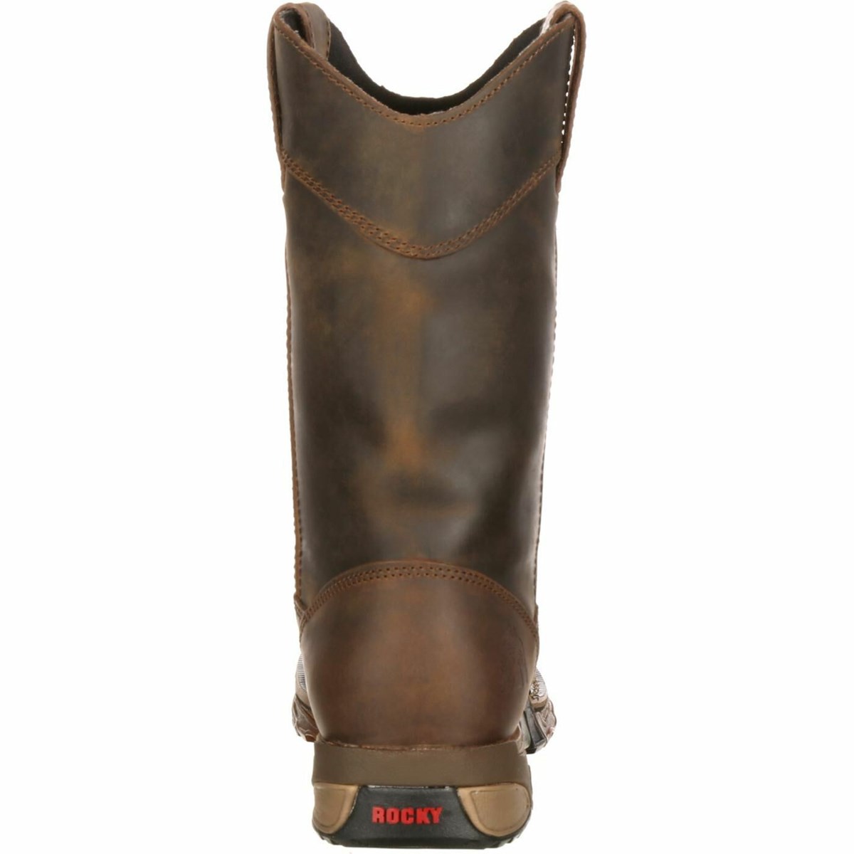 Brown Men's Rocky Aztec Waterproof Wellington Work Boots | AZMPL5397