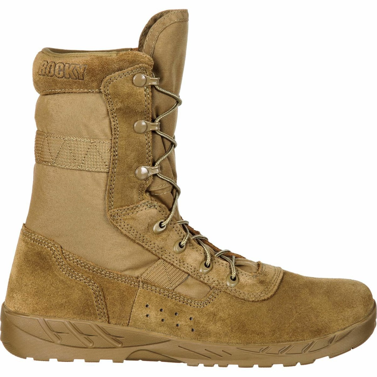 Brown Men\'s Rocky C7 Lightweight Commercial Military Boots | ALGUB8097