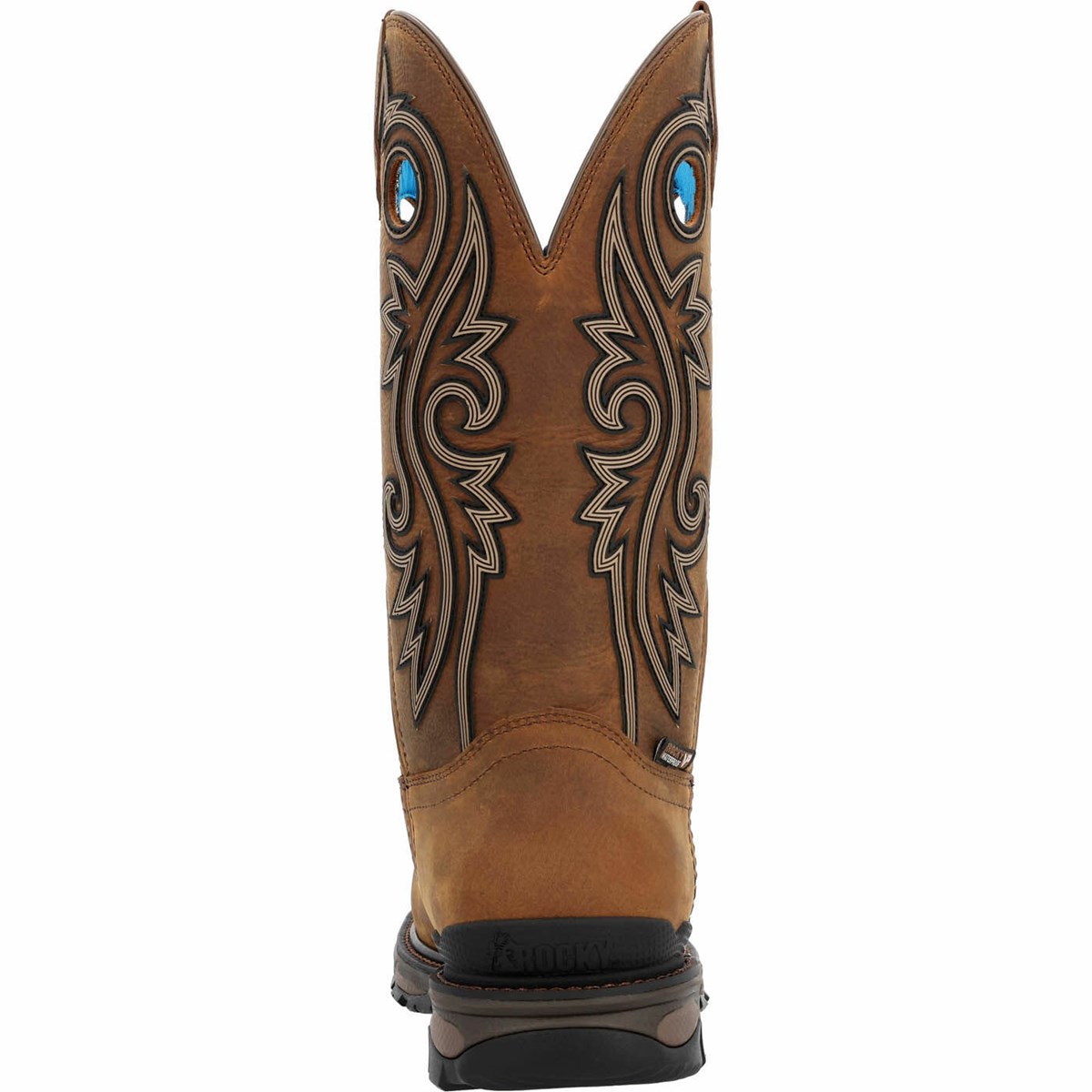 Brown Men's Rocky Carbon 6 Carbon Toe Cowboy Boots | THKCY7683