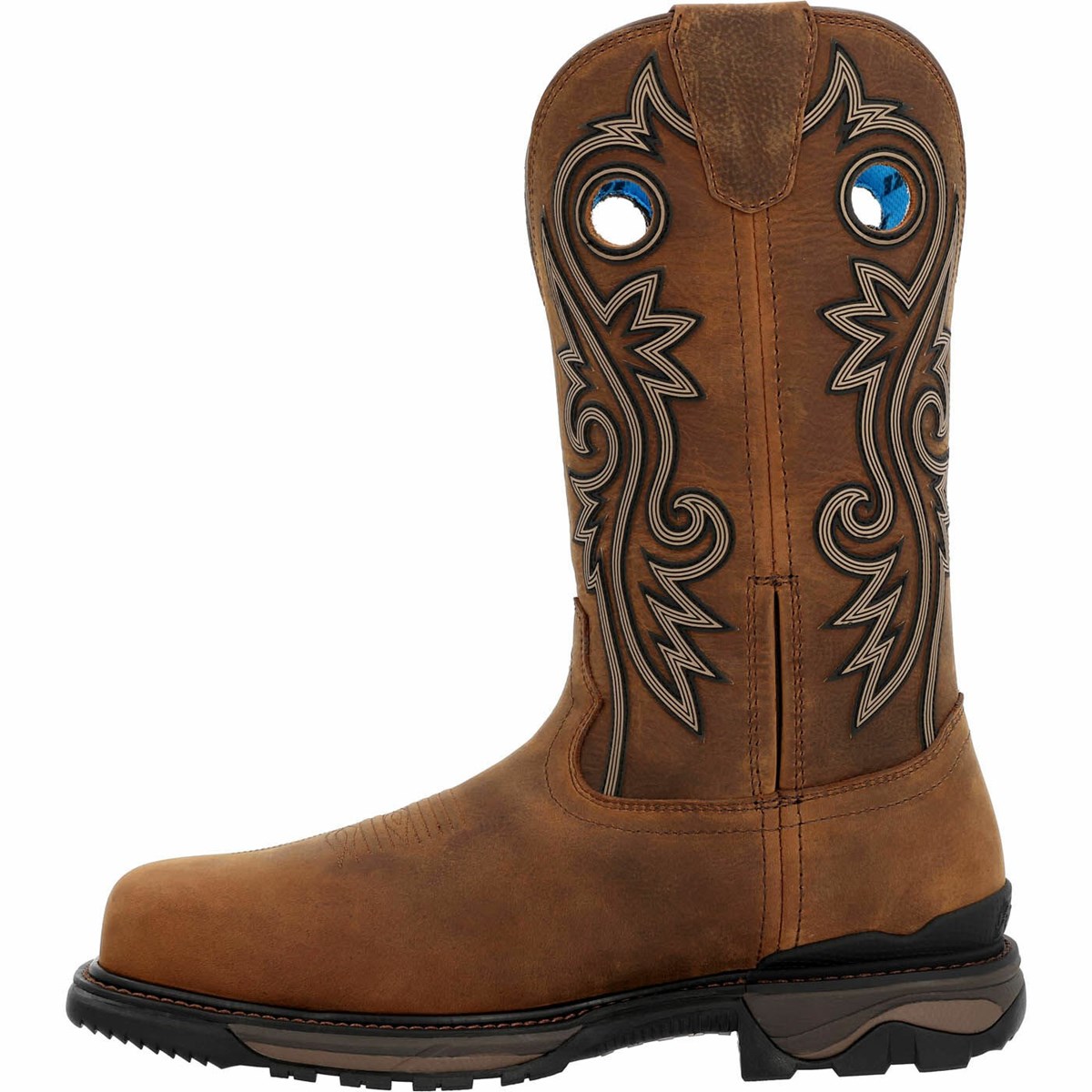 Brown Men's Rocky Carbon 6 Carbon Toe Cowboy Boots | THKCY7683