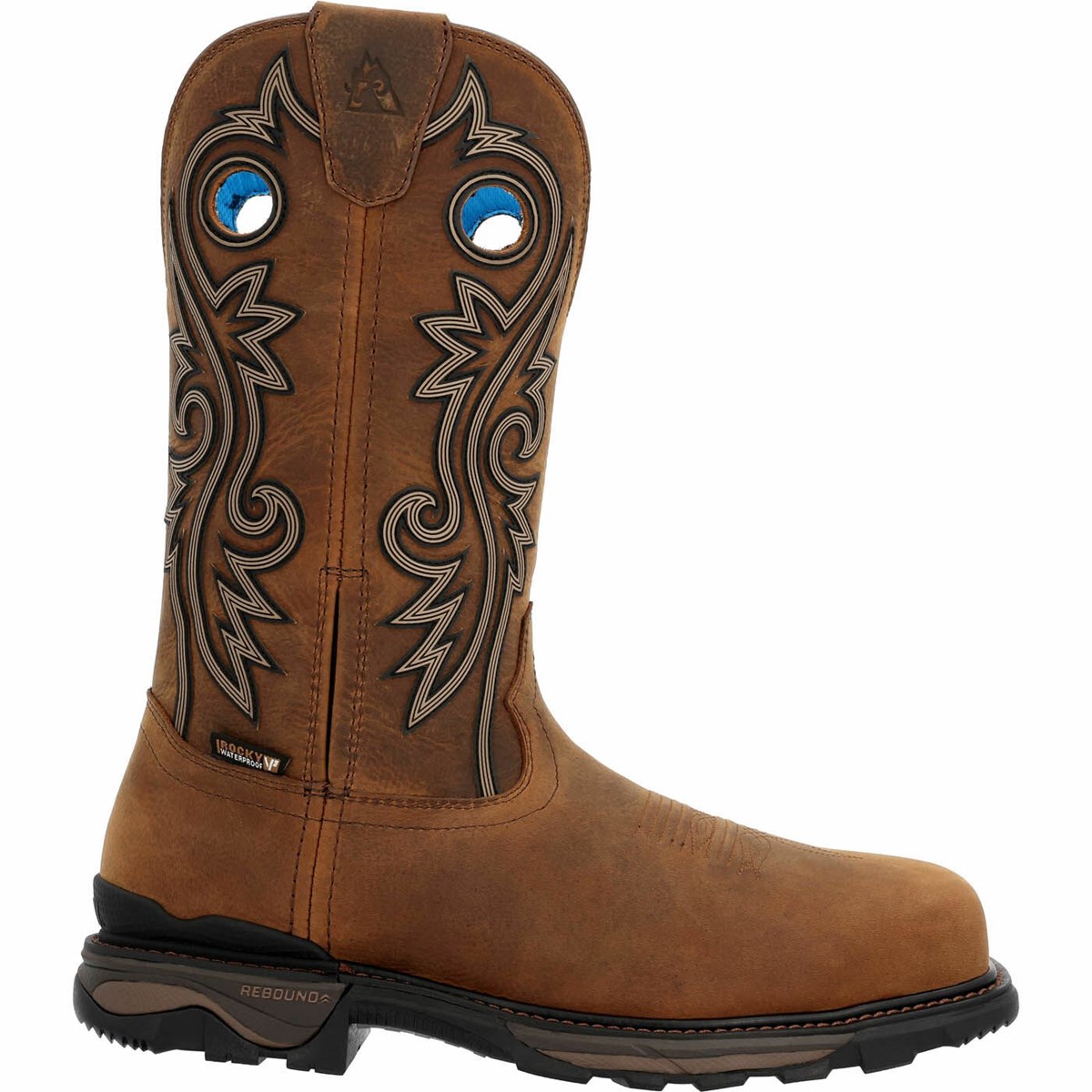 Brown Men\'s Rocky Carbon 6 Carbon Toe Cowboy Boots | THKCY7683