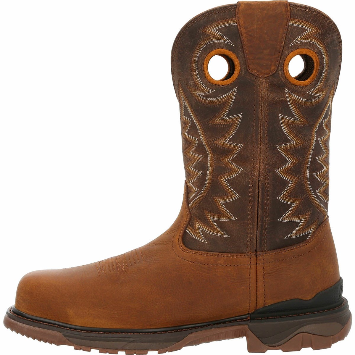 Brown Men's Rocky Carbon 6 Carbon Toe Pull-On Cowboy Boots | INJLW2753