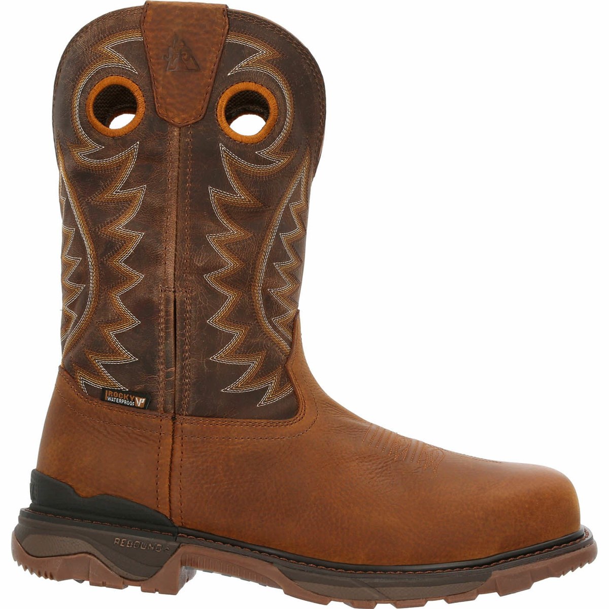 Brown Men\'s Rocky Carbon 6 Carbon Toe Pull-On Cowboy Boots | INJLW2753