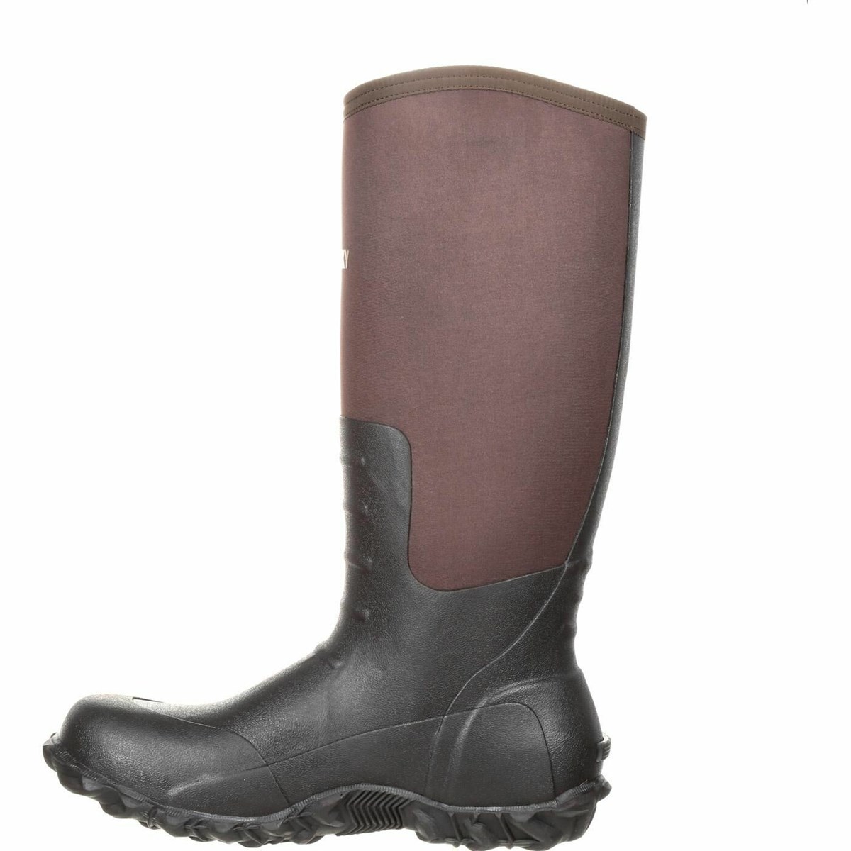 Brown Men's Rocky Core Brown Rubber Outdoor Boot Waterproof Boots | TJOVE6719