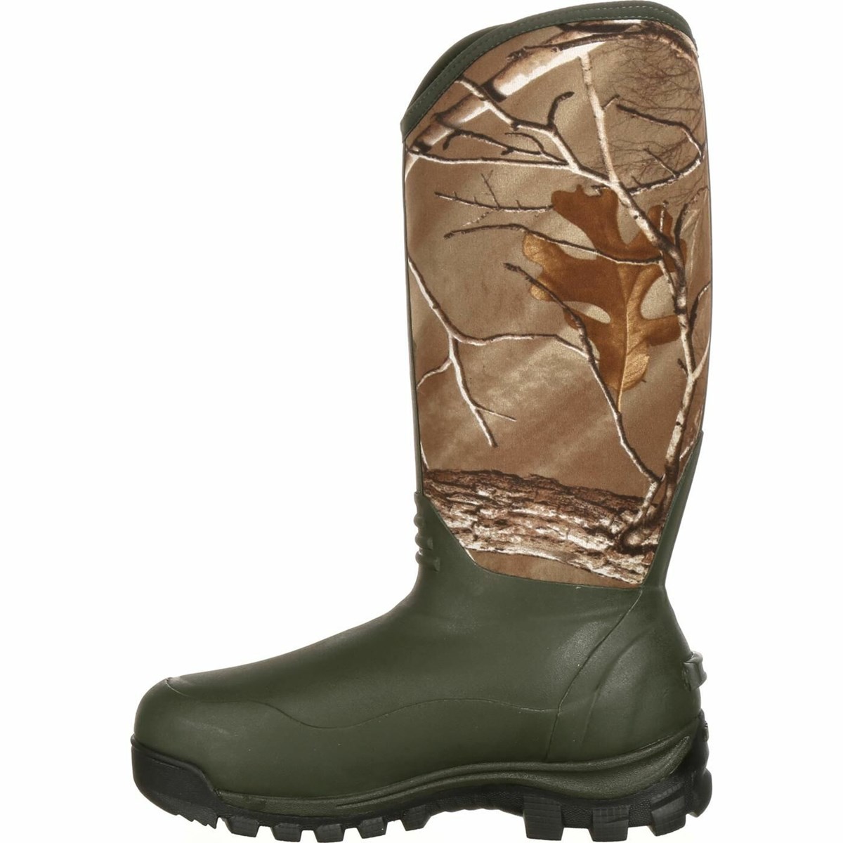 Brown Men's Rocky Core Neoprene Waterproof 1000G Insulated Hunting Boots | VNDHG3210