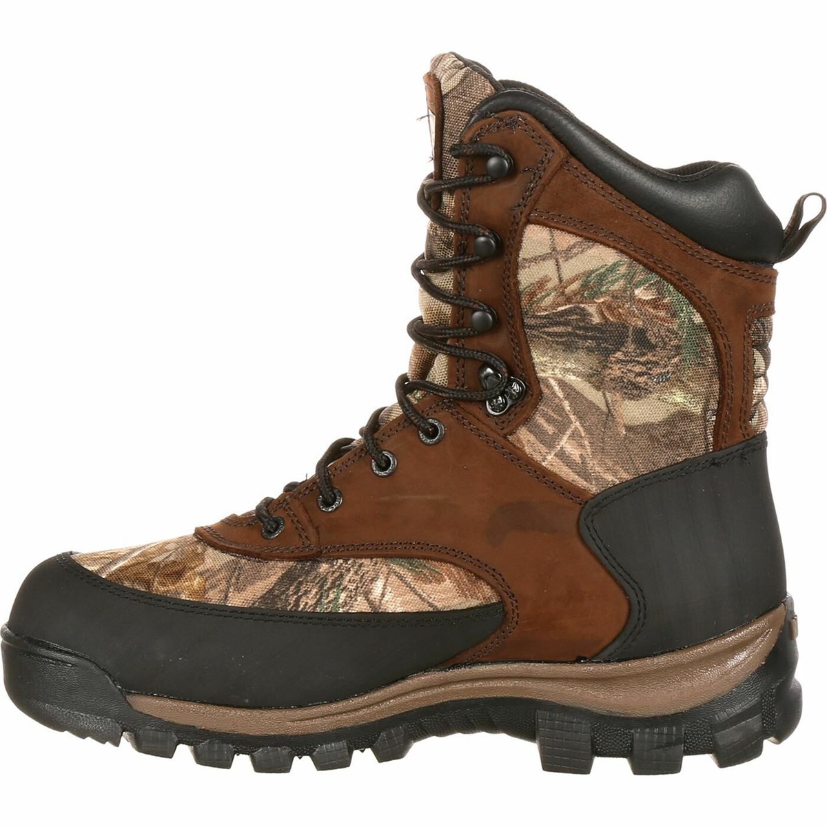 Brown Men\'s Rocky Core Waterproof 400G Insulated Hunting Boots | LBHSY2043