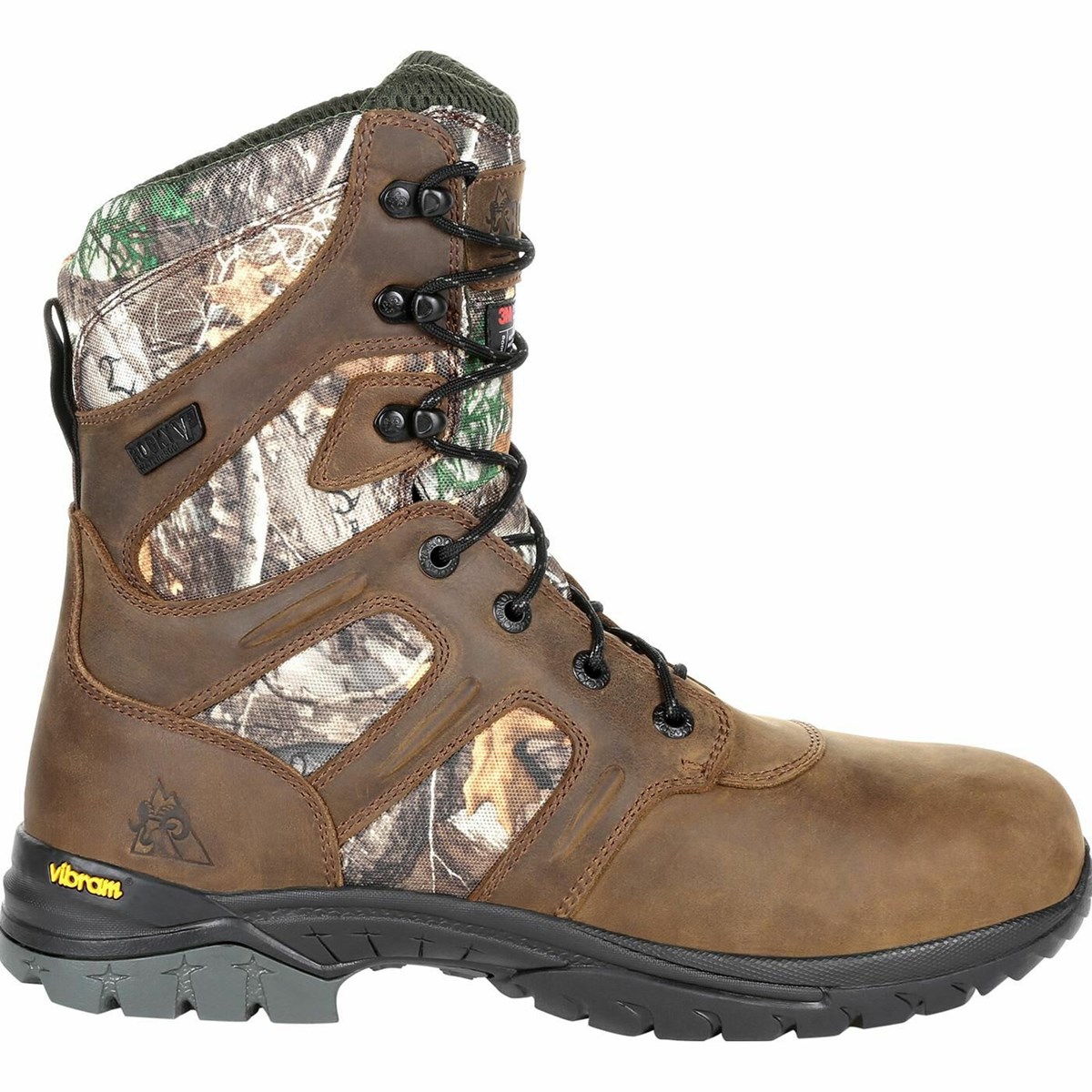 Brown Men\'s Rocky Deerstalker Waterproof 800G Insulated Hunting Boots | YUMHN5906