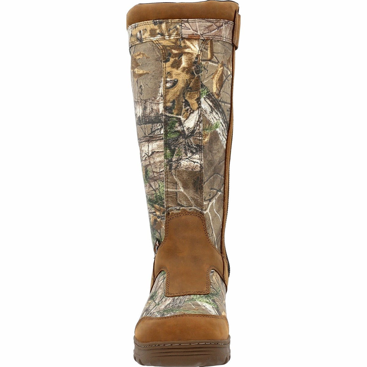 Brown Men's Rocky Havoc Waterproof Side-Zip Snake Boot Hunting Boots | LCBTH6159