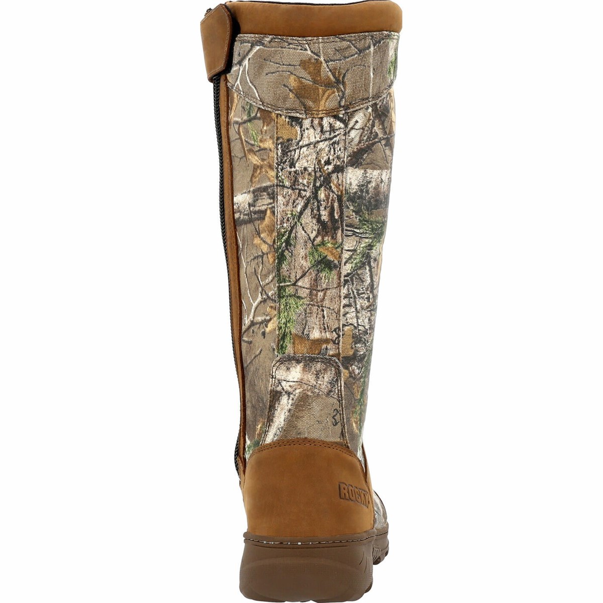 Brown Men's Rocky Havoc Waterproof Side-Zip Snake Boot Hunting Boots | LCBTH6159