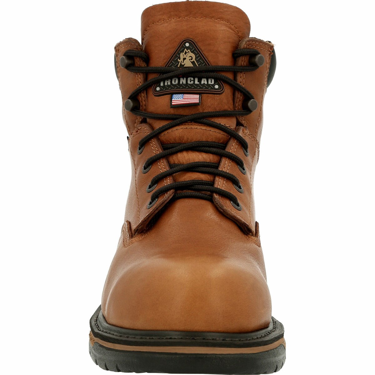 Brown Men's Rocky IronClad Steel Toe Waterproofs Work Boots | BJKPT9615