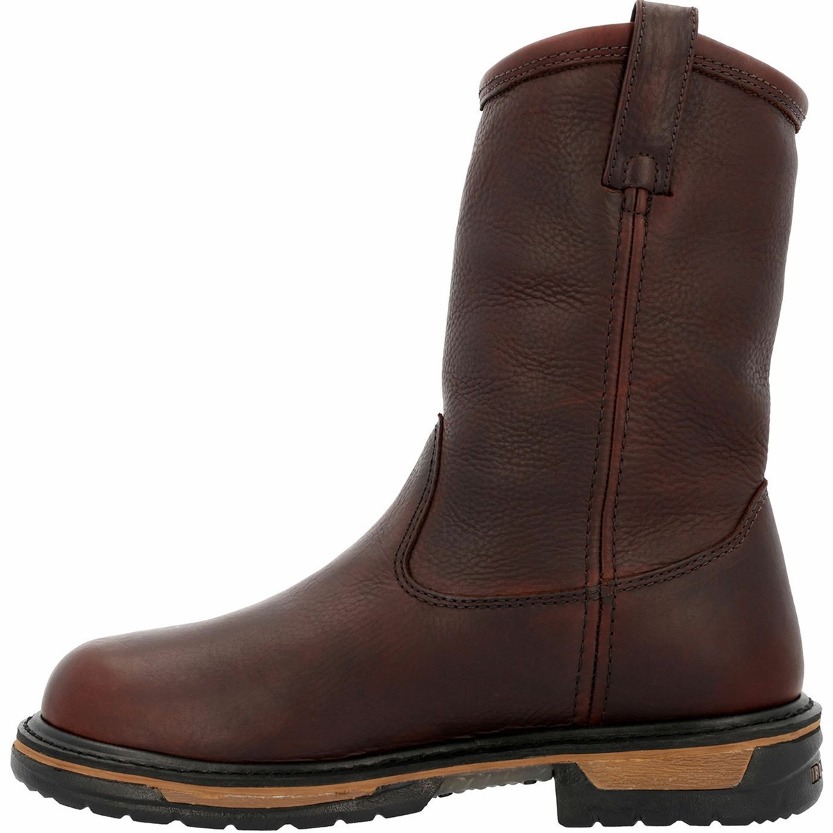 Brown Men's Rocky IronClad Steel Toes Work Boots | HBYSJ6805