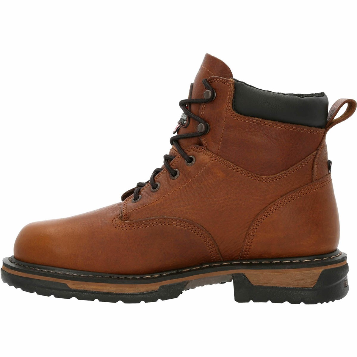 Brown Men's Rocky IronClad Waterproofs Work Boots | EZUKI3897