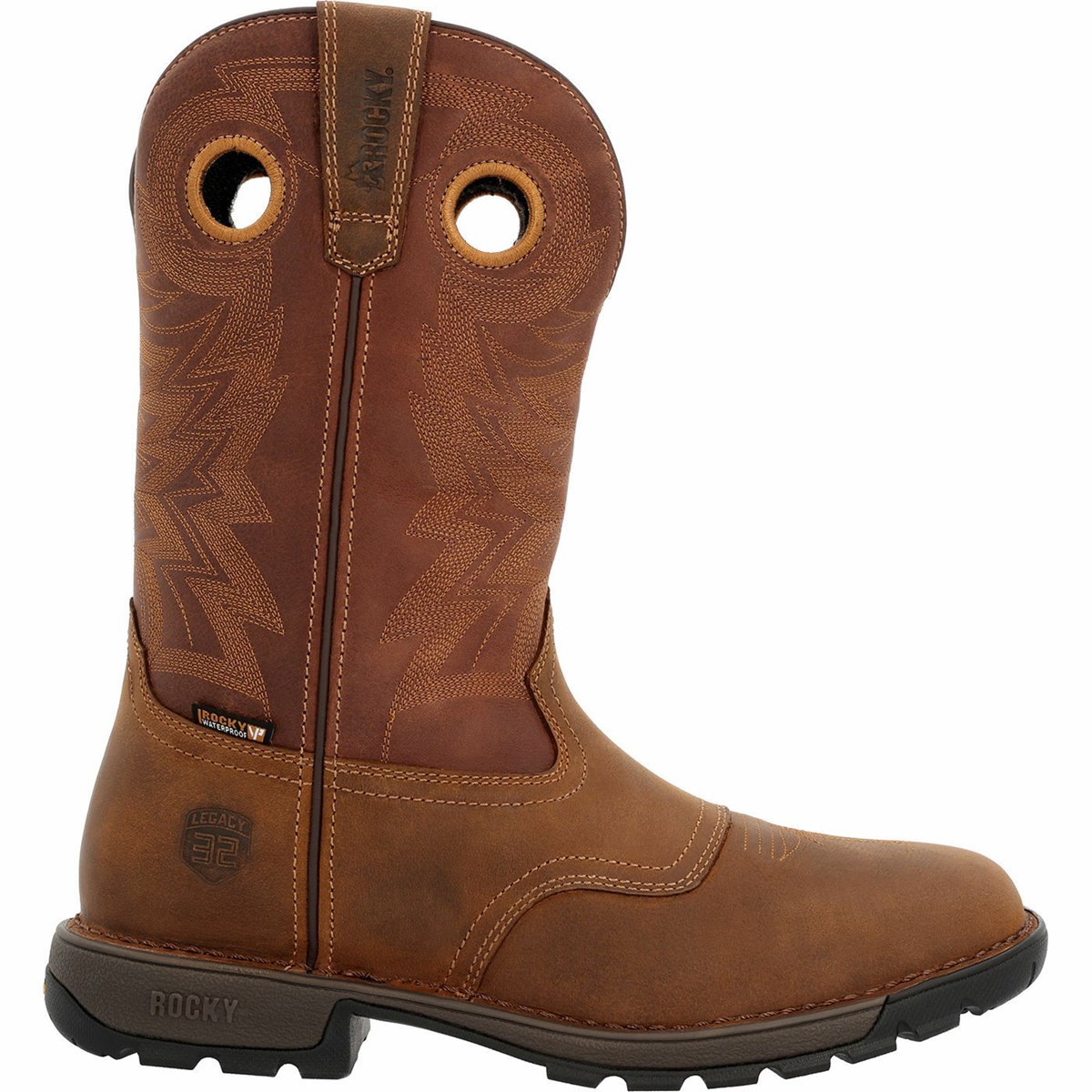 Brown Men\'s Rocky Legacy 32 Cowboy Boots | ICZQN3609