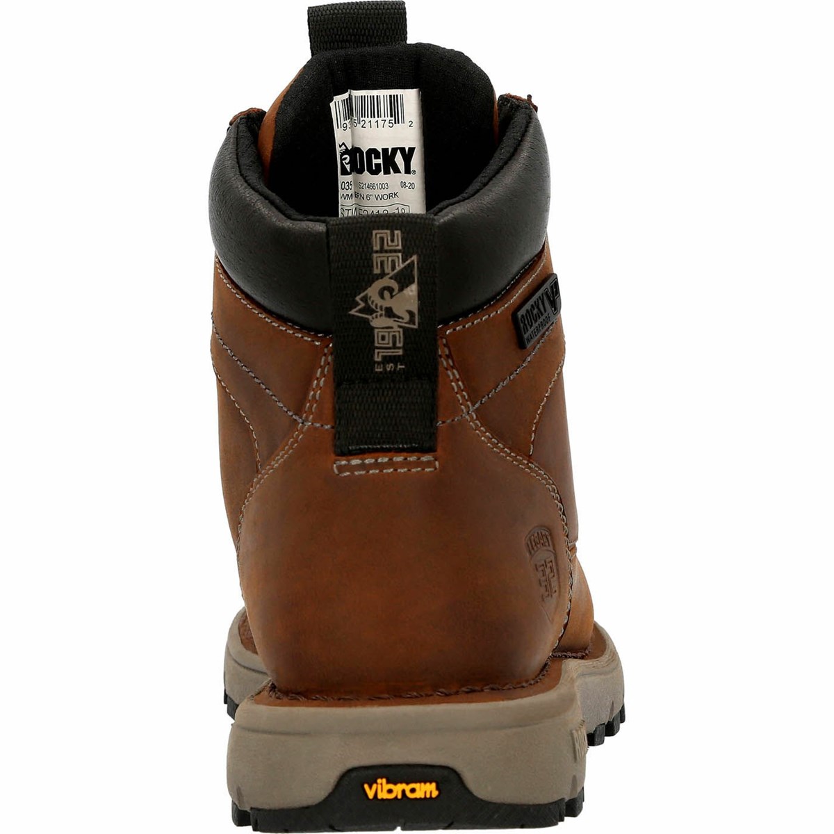 Brown Men's Rocky Legacy 32 Work Boots | VXJDQ6403