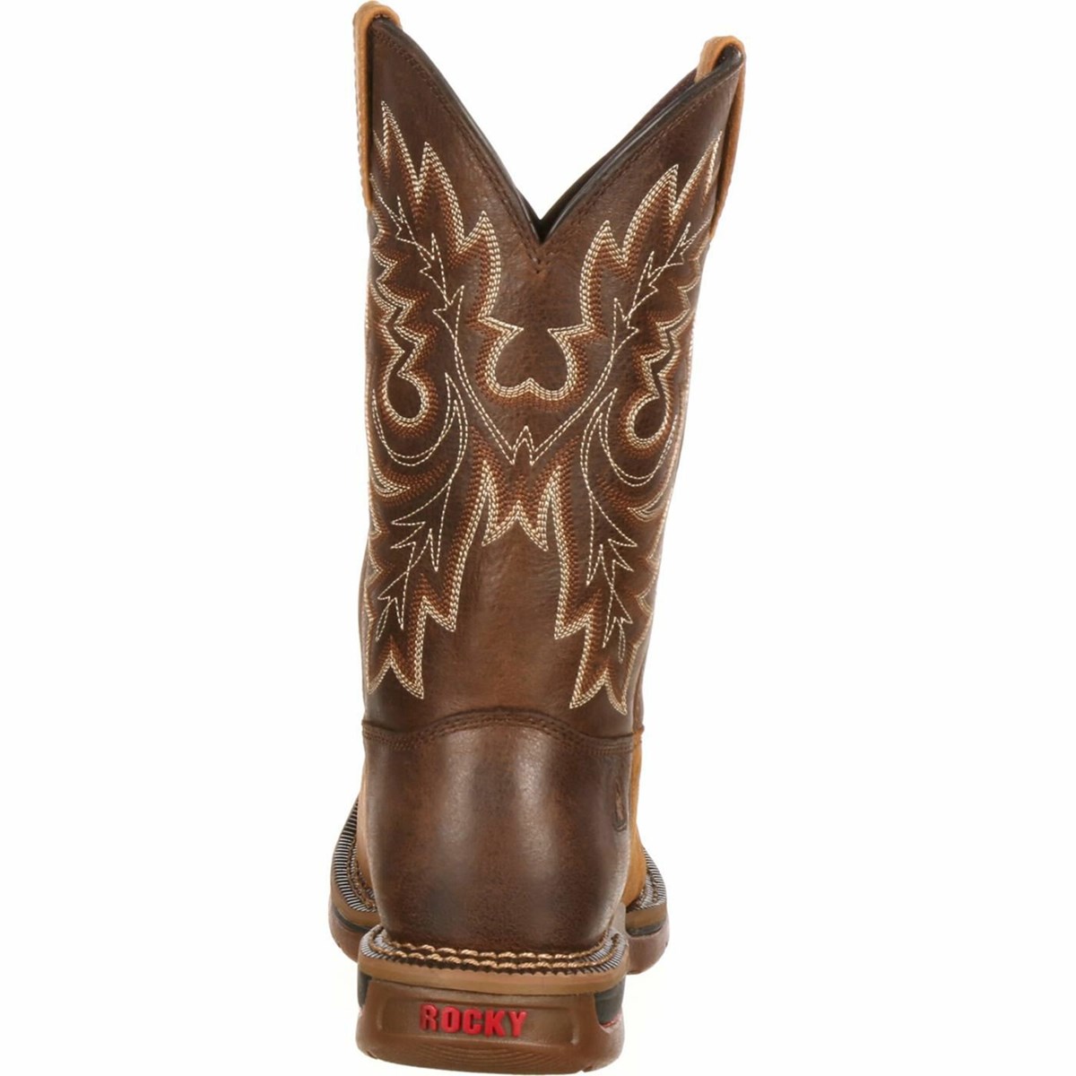 Brown Men's Rocky Long Range Carbon Fiber Toe Western Boots | MQZEX3821