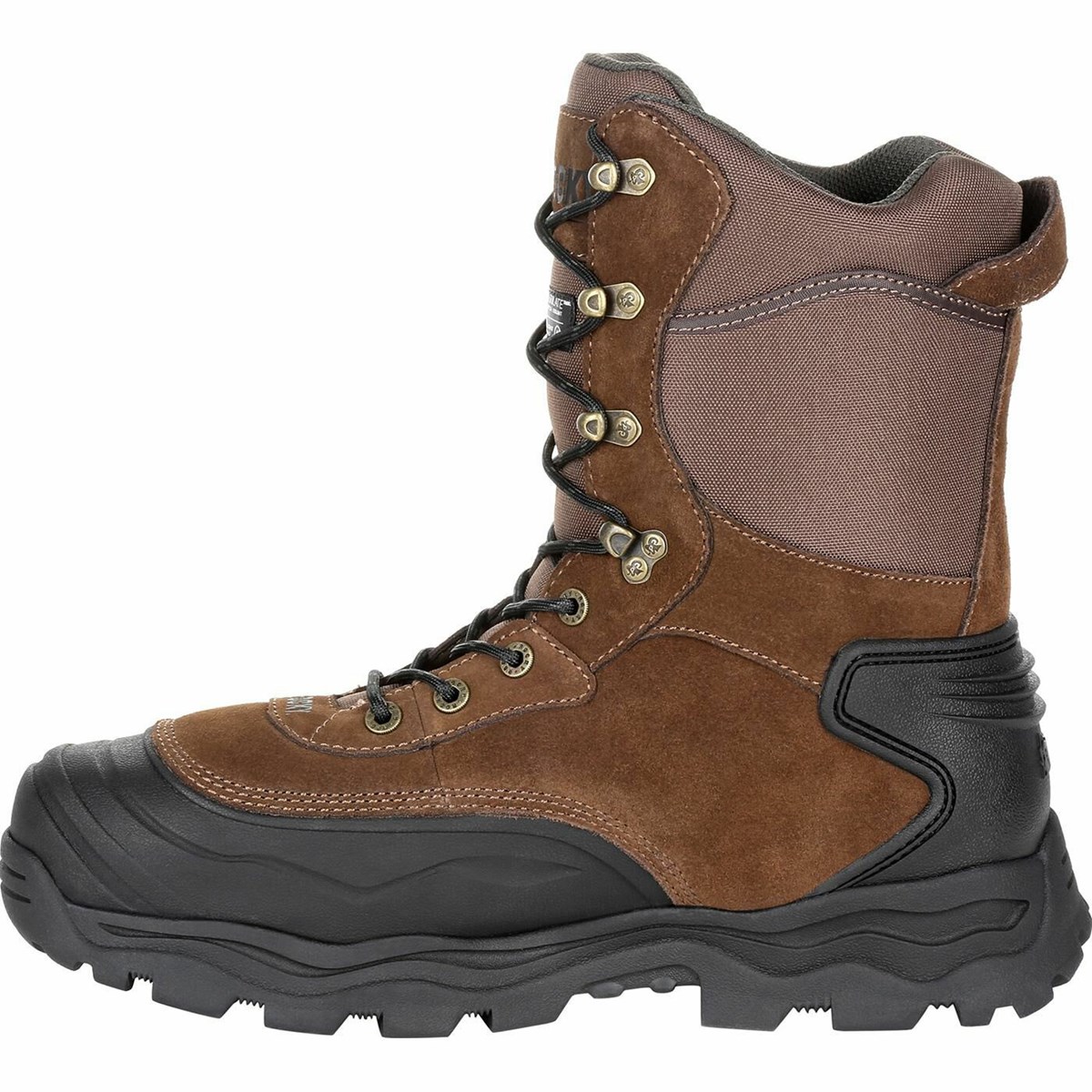 Brown Men's Rocky Multi-Trax 800G Insulated Outdoor Boot Waterproof Boots | FZEJR5864