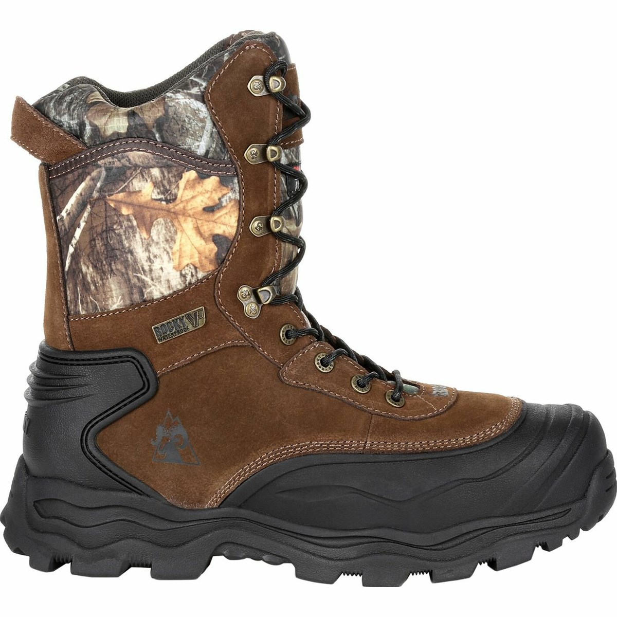 Brown Men\'s Rocky Multi-Trax 800G Insulated Waterproof Hunting Boots | XCSQO0593