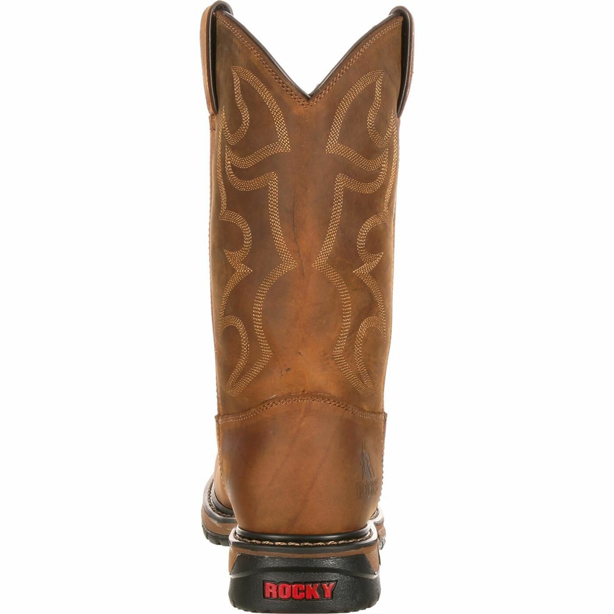 Brown Men's Rocky Original Ride Branson Steel Toes Cowboy Boots | KIPGW2069