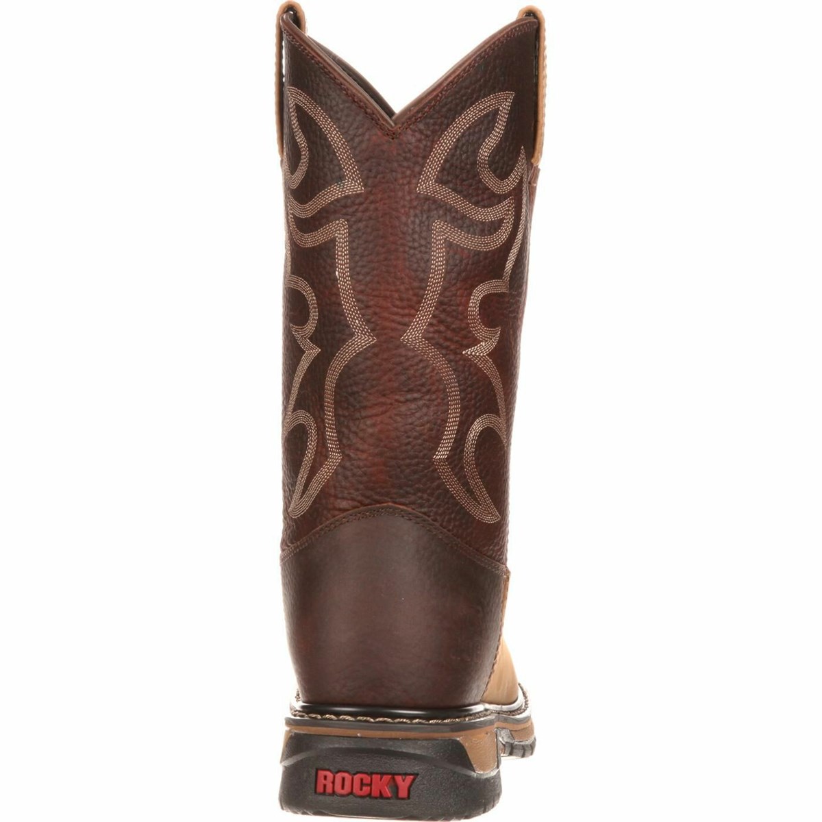 Brown Men's Rocky Original Ride Branson Ropers Western Boots | YJLOQ6854