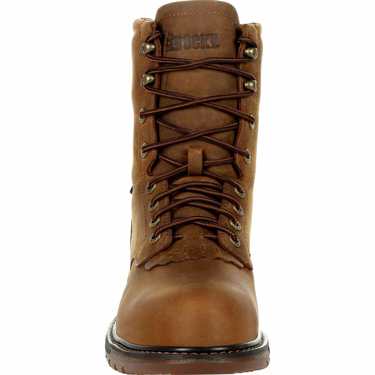 Brown Men's Rocky Original Ride FLX Composite Waterproof Lace Up Western Boots | HQFAD8596