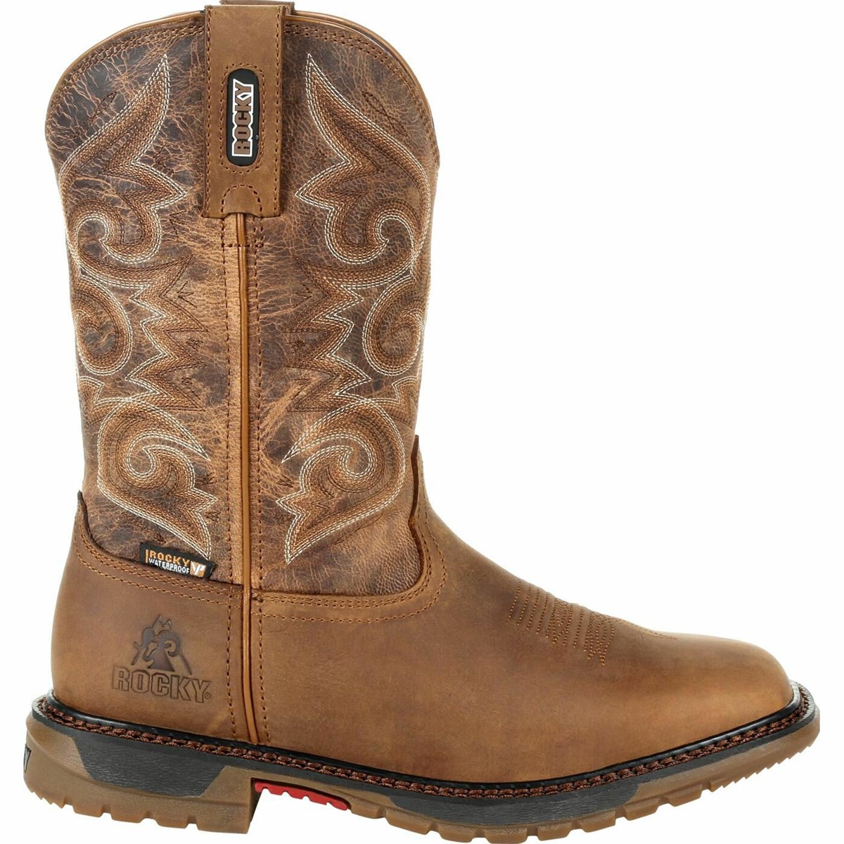 Brown Men\'s Rocky Original Ride FLX Cowboy Boots | FMHCB4619