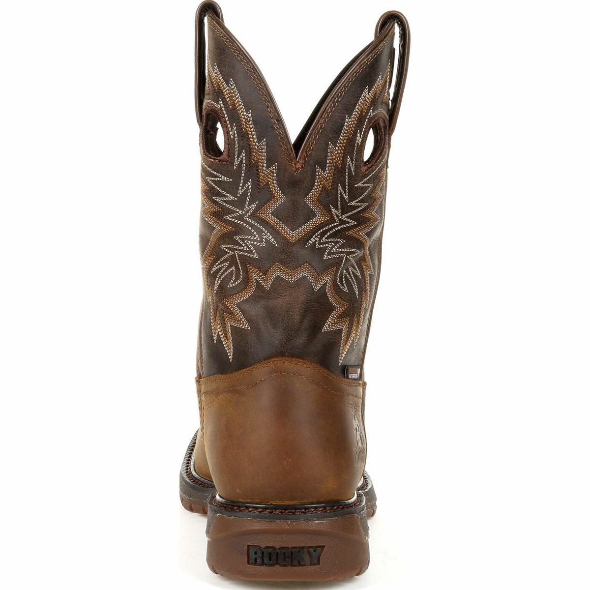 Brown Men's Rocky Original Ride FLX Waterproof Western Boots | IBXMR6819