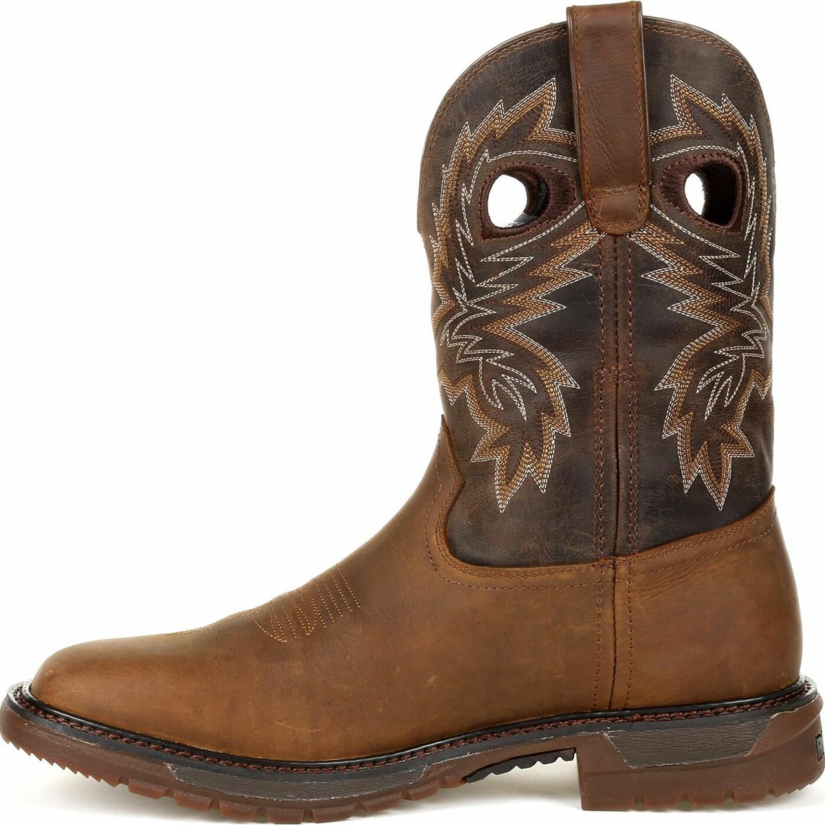 Brown Men's Rocky Original Ride FLX Waterproof Western Boots | IBXMR6819