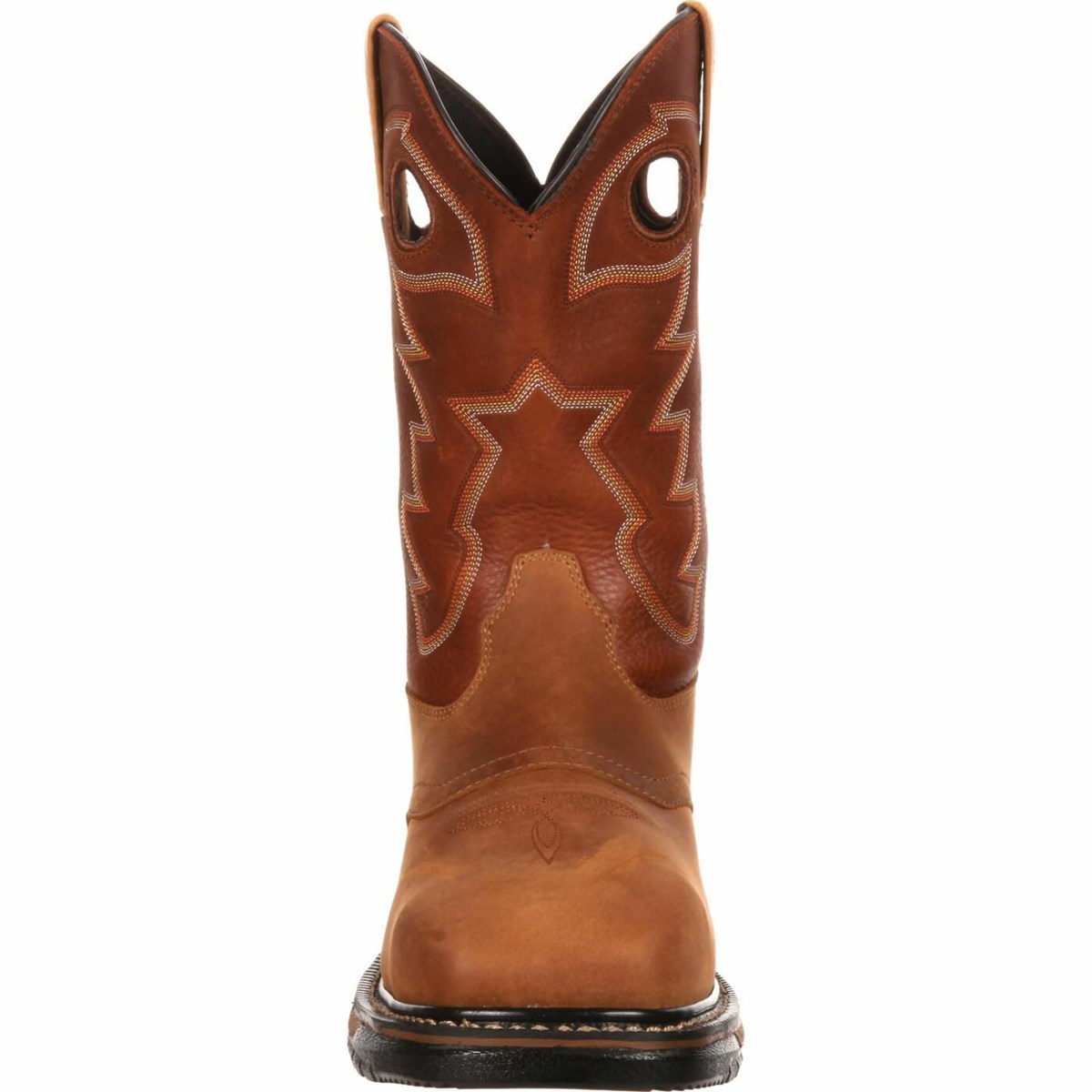 Brown Men's Rocky Original Ride Steel Toe Cowboy Boots | IPAQG3945