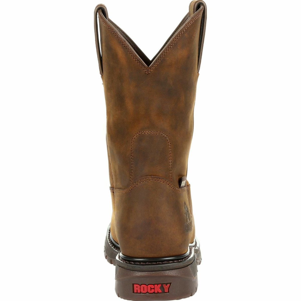 Brown Men's Rocky Original Ride Steel Toe Western Boots | UGQAN6735