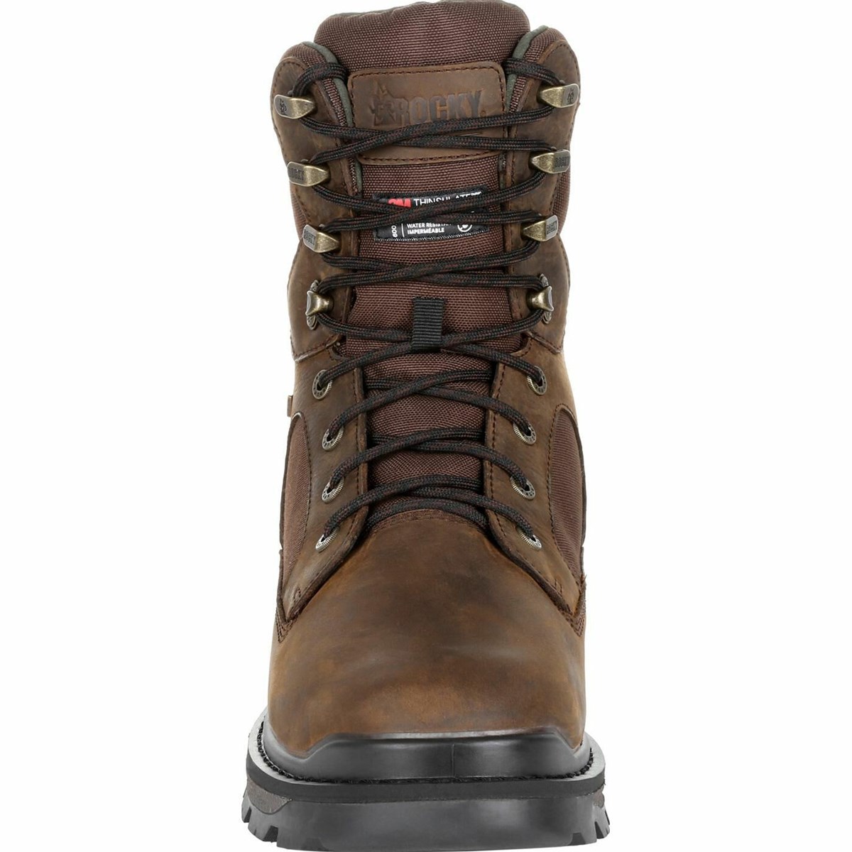 Brown Men's Rocky Rams Horn 600G Insulated Outdoor Boot Waterproof Boots | ABSVL2890