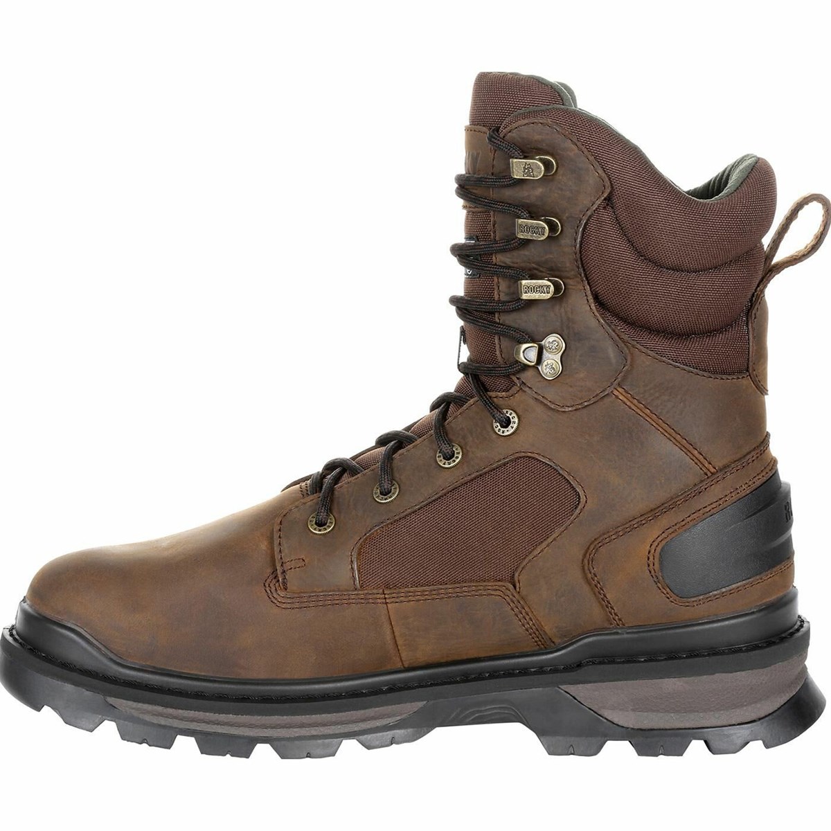 Brown Men's Rocky Rams Horn 600G Insulated Outdoor Boot Waterproof Boots | ABSVL2890